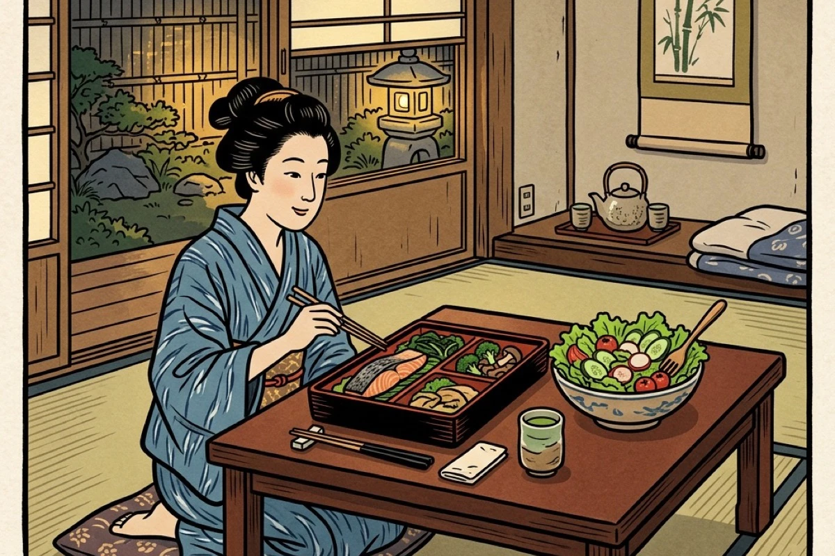 糖質制限の食事が整ったテーブル